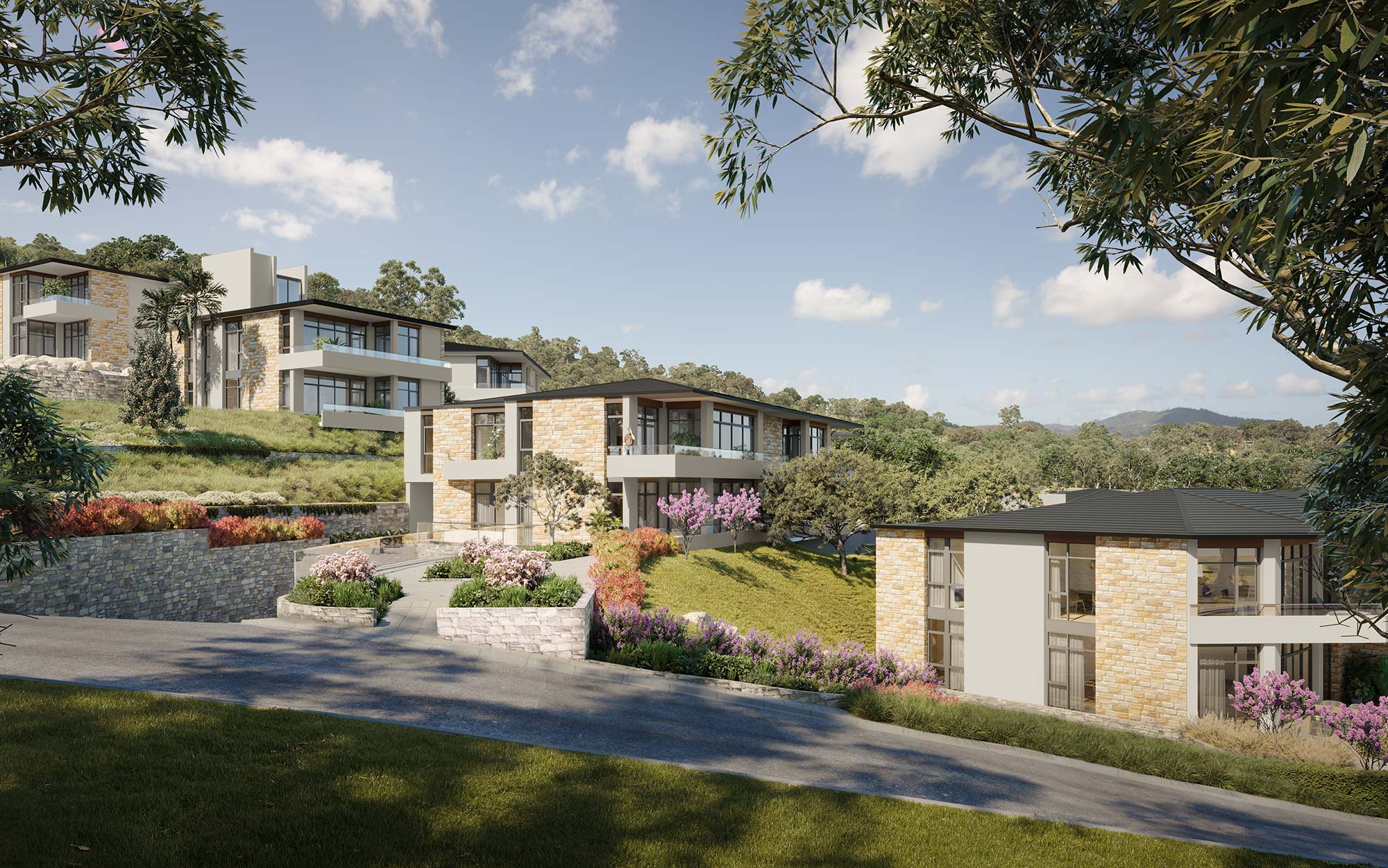 Falls Estate - premium retirement village set in lush green hills