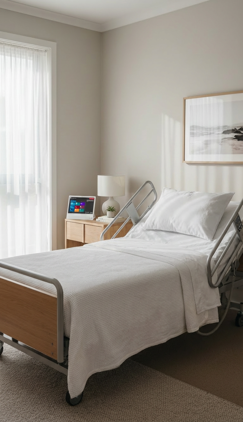Flinders Ward at Bayside Health smart ward deployment - Lumin CareHub bedside